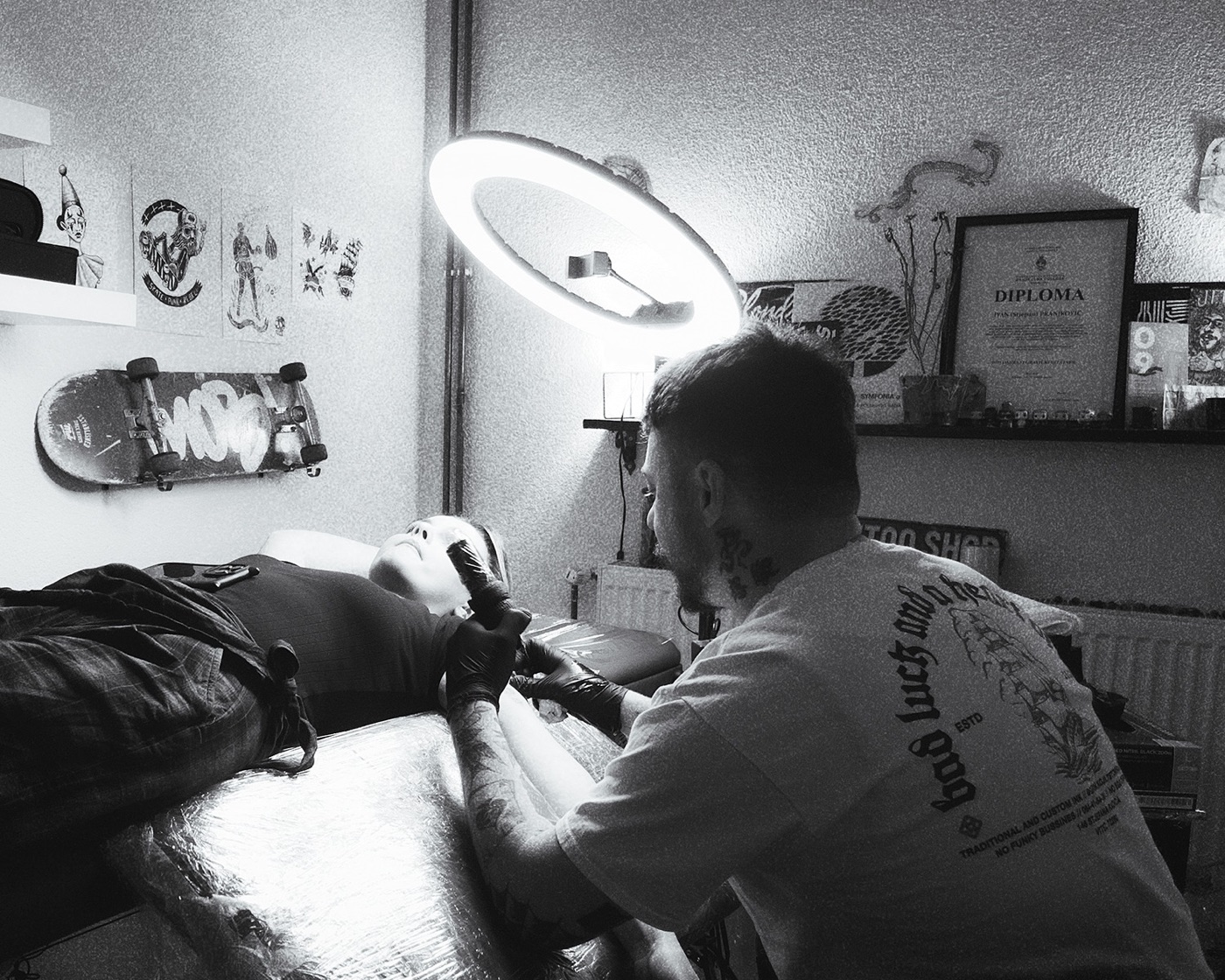 Ivan Pranjković u Grim's Tattoo Studiju